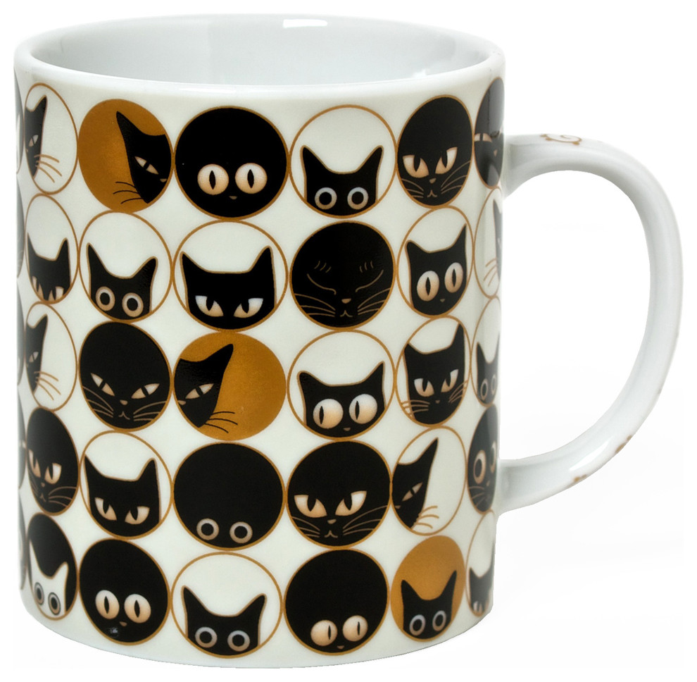 Cat Eyes White Mug