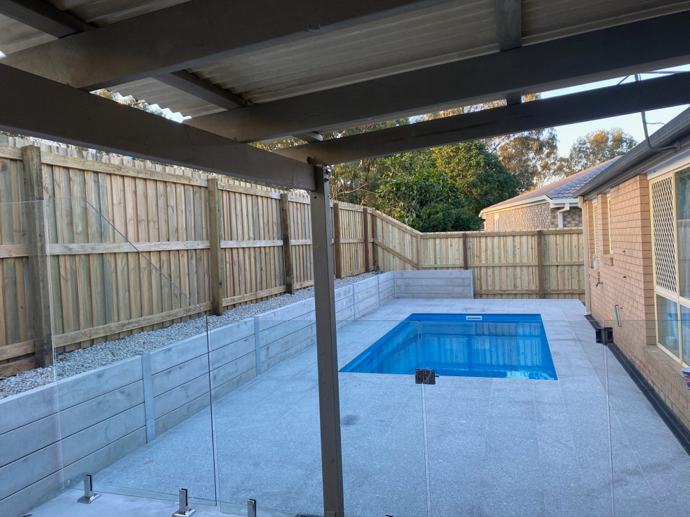 This is an example of a modern swimming pool in Brisbane.