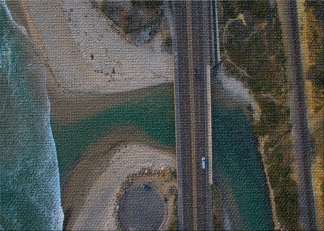 Flat Aerial Shots 1 Area Rug, 5'0