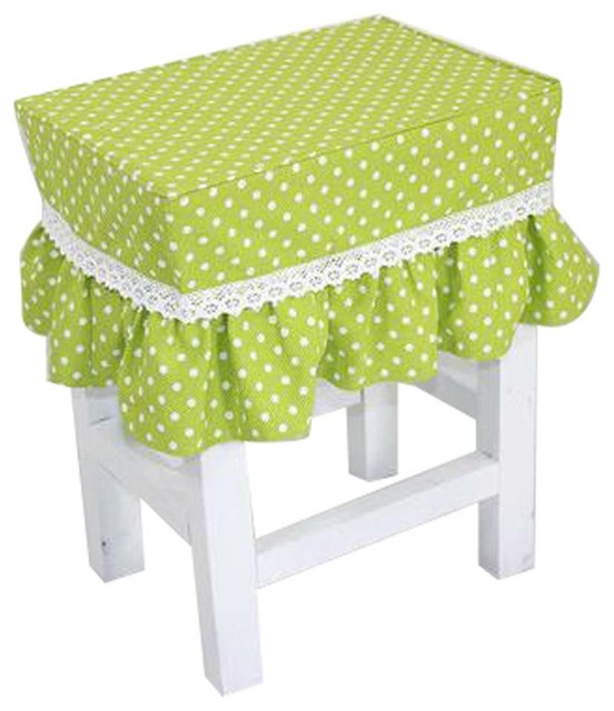 Cotton Canvas Square Stool Cover Makeup Stool Sets Stool Sets Polka Dot