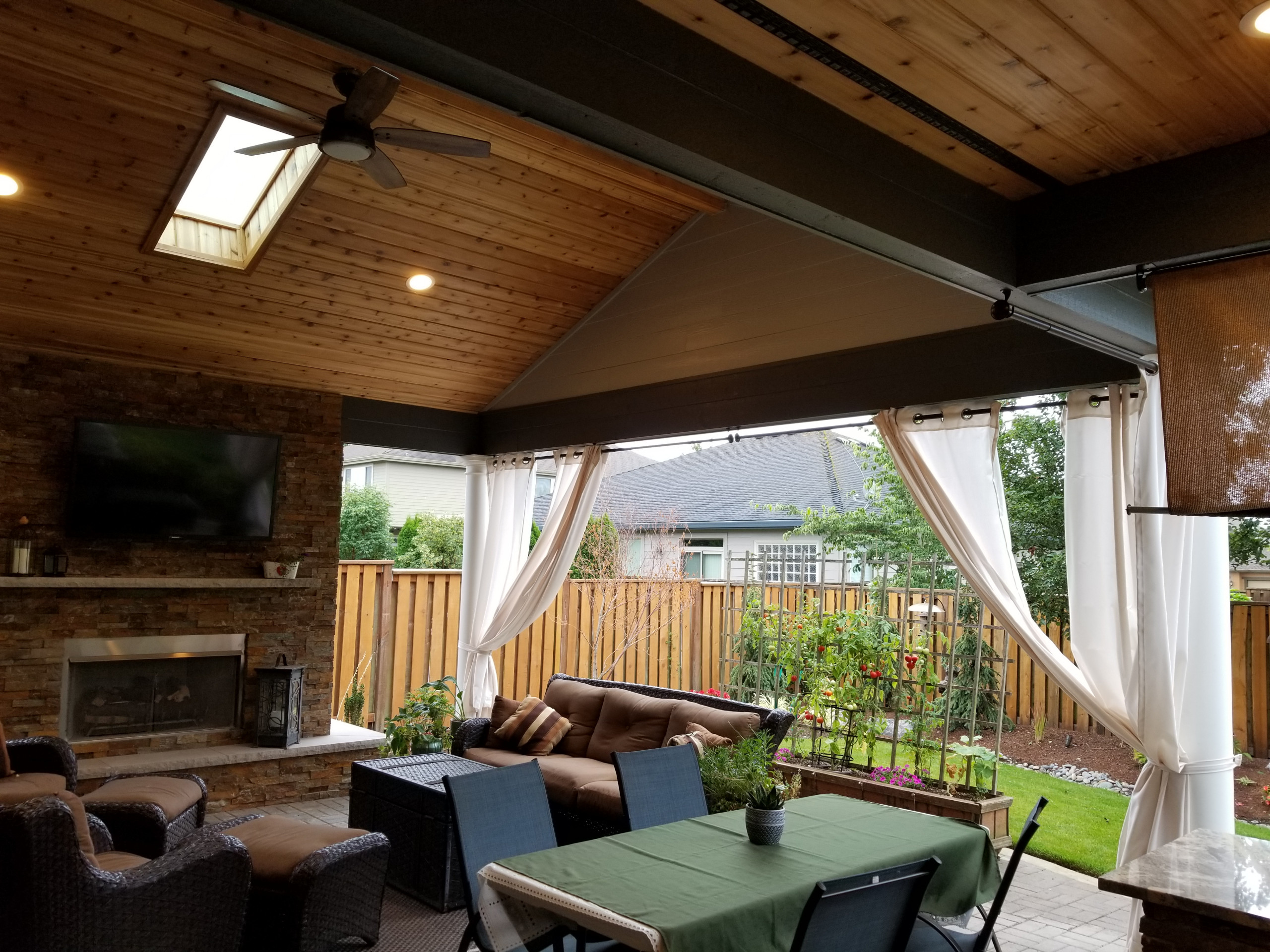 outdoor living space