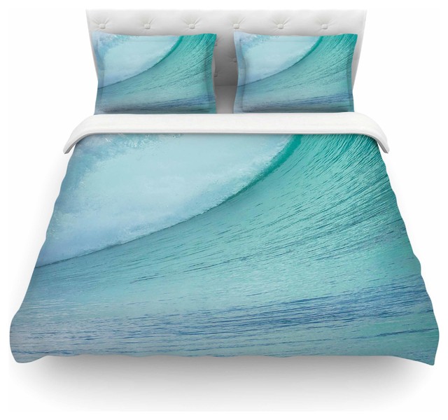 Susan Sanders Ocean Blue Wave Teal Duvet Cover Contemporary Susan Sanders Ocean Blue Wave Teal Duvet Cover Contemporary Covers And Sets By Kess Global Inc