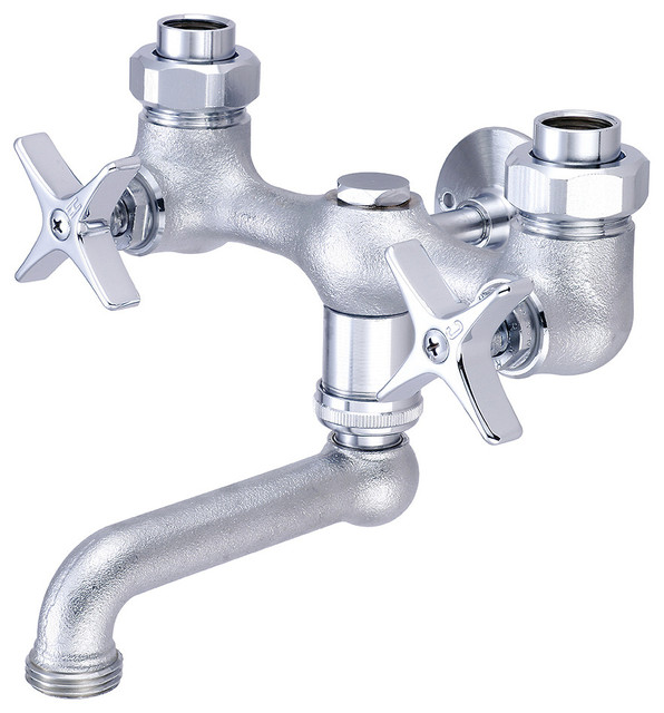 Central Brass Two Handle Laundry Faucet Traditional Utility Sink