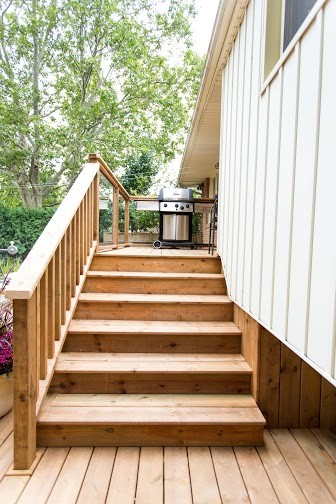 Leave It To Bryan Backyard Deck contemporary-terrace