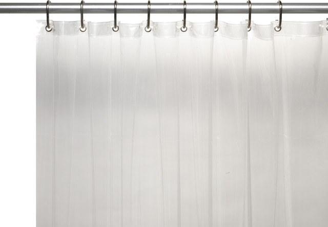 Stall Size Extra Heavy 8 Gauge Vinyl Shower Curtain Liner Super Clear 54 Wx78 L