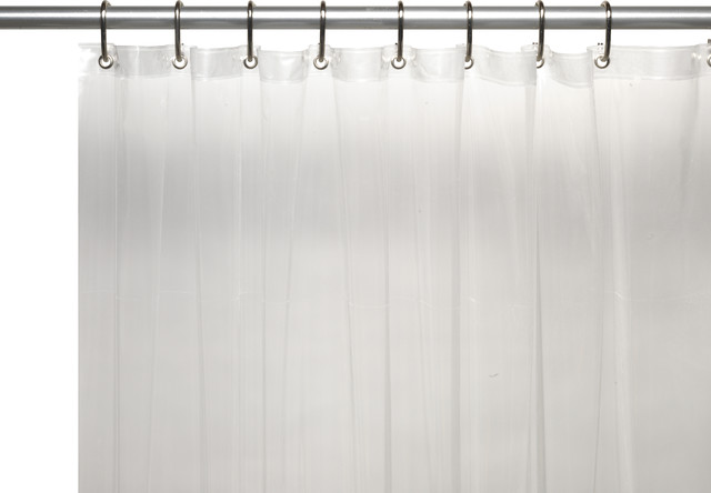Shower Curtains, Extra Long Black Vinyl Shower Curtain