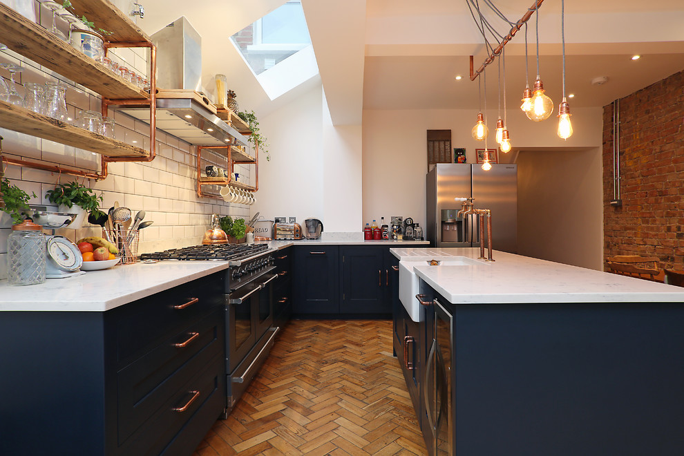 Industrial kitchen in London.