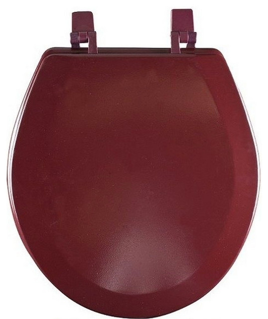 Standard Round Penny Resin Toilet Seat Eclectic Toilet Seats by