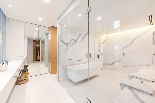Wellington ST Infill Project contemporaneo-stanza-da-bagno