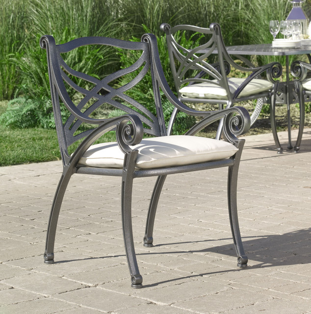 Hauser Hampton Cast Aluminum Dining Outdoor Patio Furniture