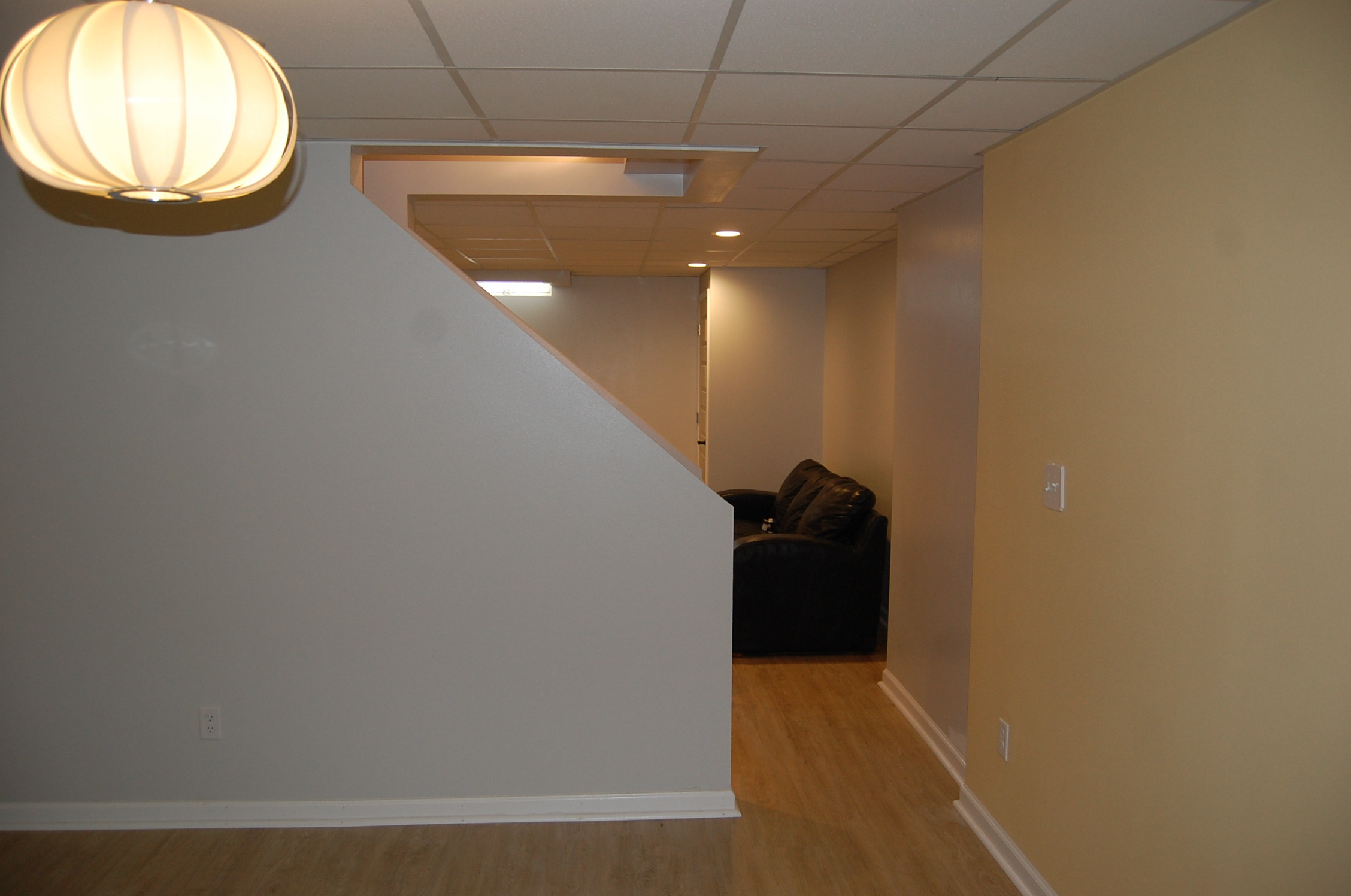 Basement office and work out area