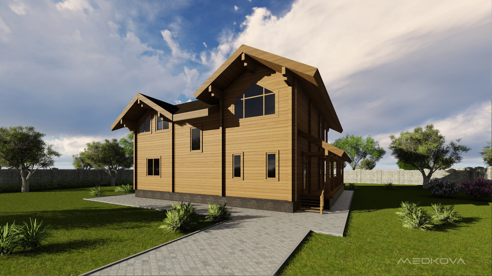 Проект деревянного дома из бруса2