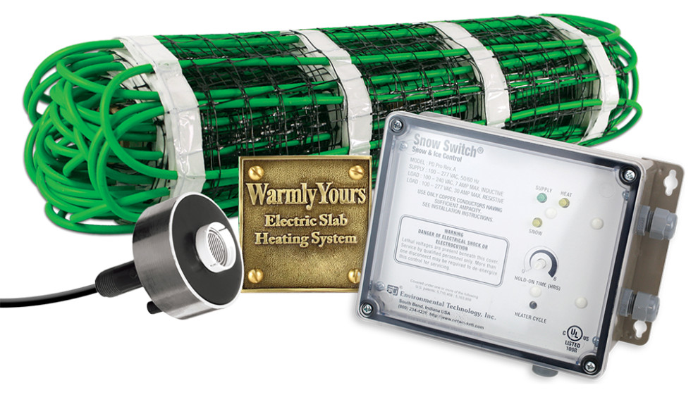 Electric Snow Melting Kit With with Heating Mat and Control, 40 Sq. Ft