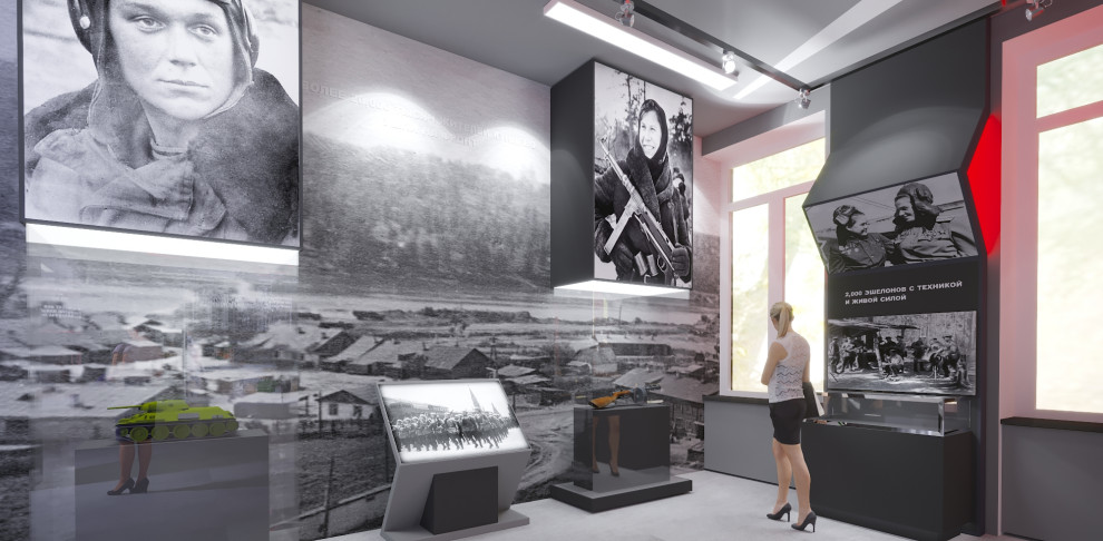 Выставочный зал для музея школы 1293 г. Москва