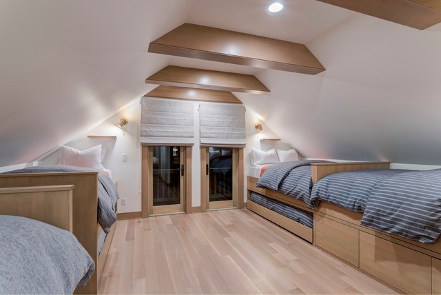 Government Camp Cabin modern-schlafzimmer