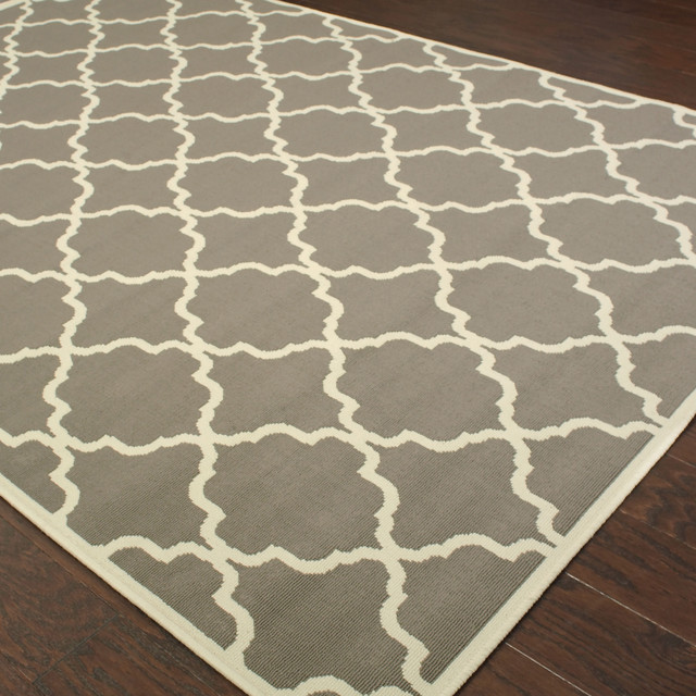 Oriental Weavers Riviera 4770w Charcoal Ivory Area Rug, 5' 3