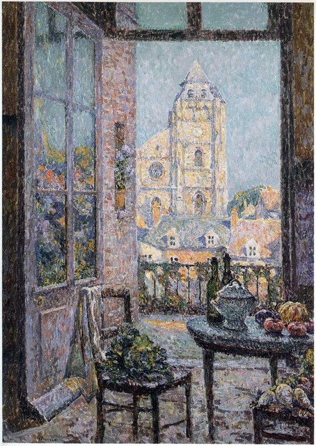 Henri Le Sidaner Table by the Window, 16"x24" Premium Archival Print