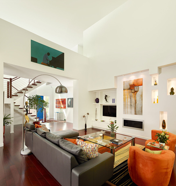 Charleston SC Contemporary trendy-dagligstue