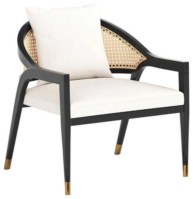 Pelumi Lounge Chair, Linoso Ivory