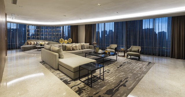 The Oval modern-living-room