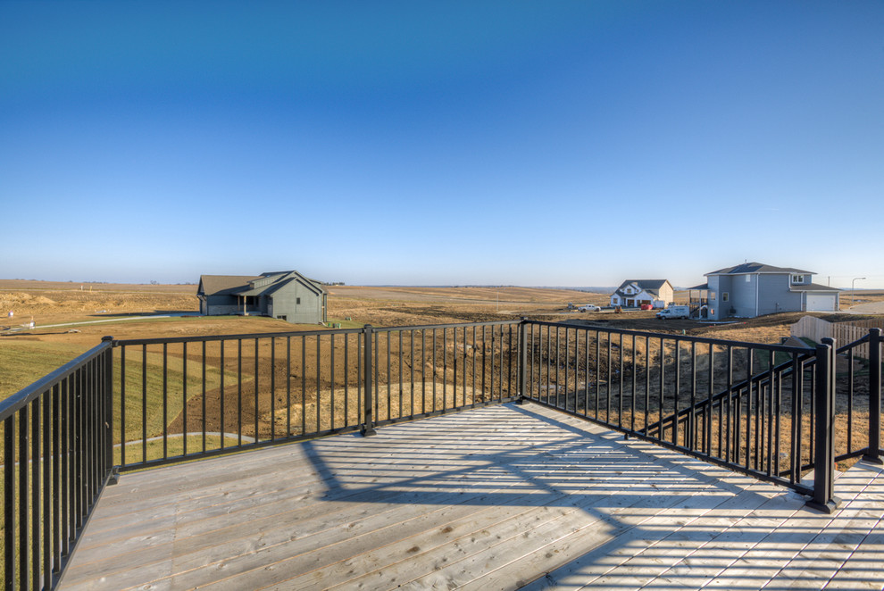 Deck - backyard deck idea in Omaha with no cover