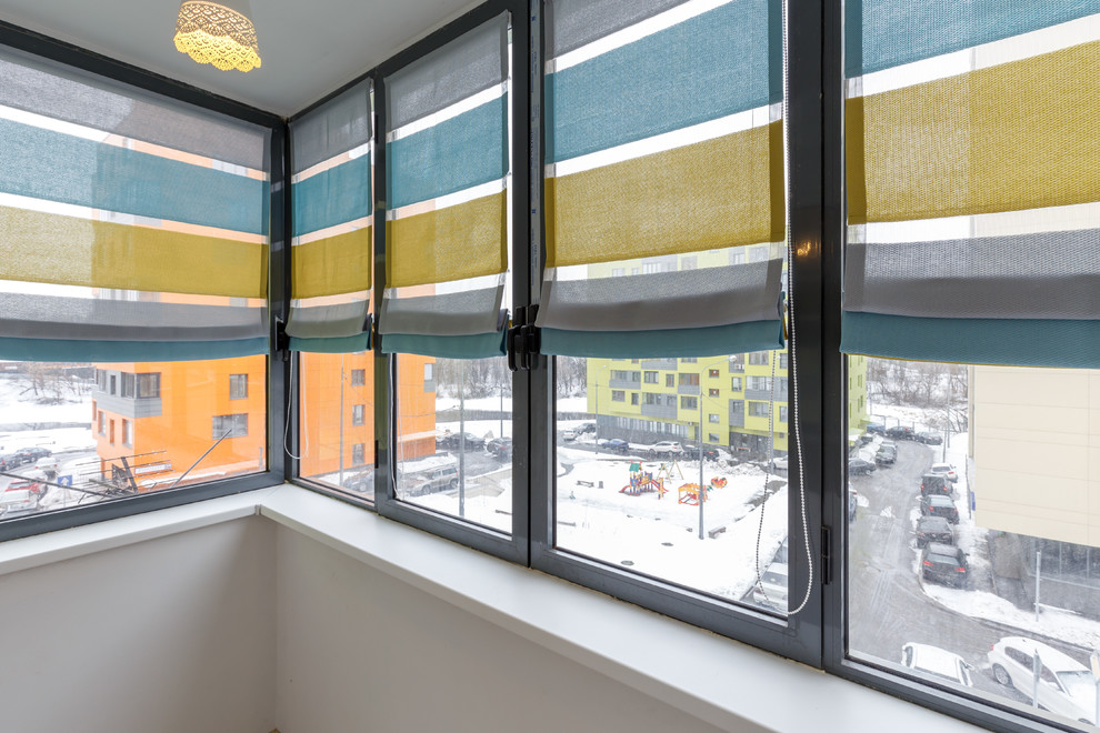 Римские шторы на балкон