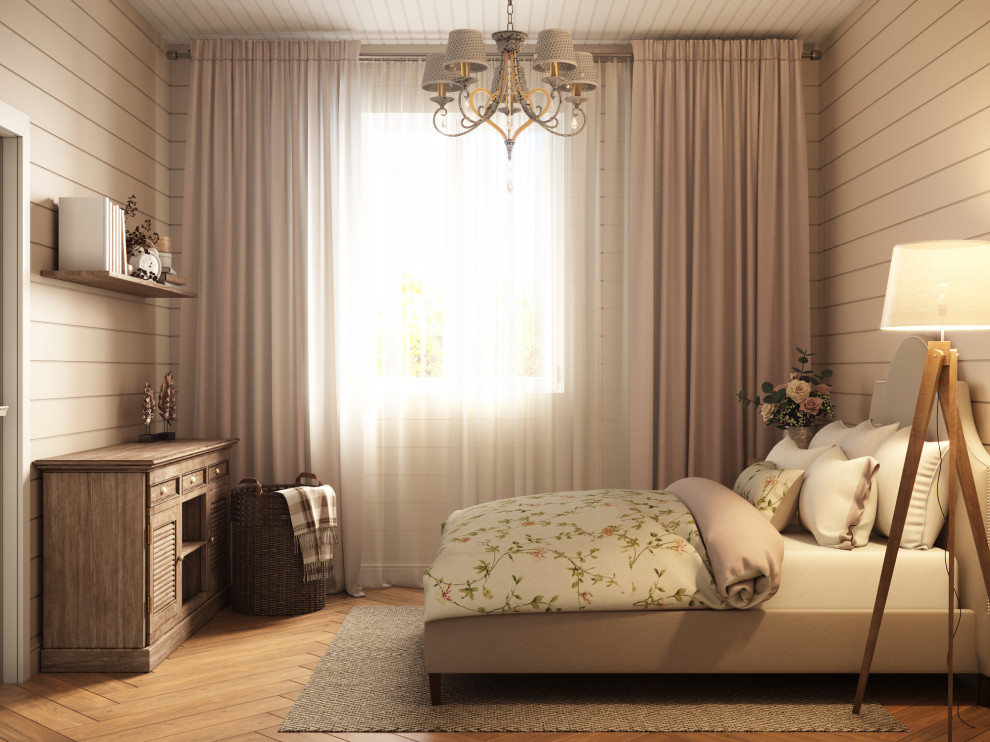 Дом в пудровых тонах