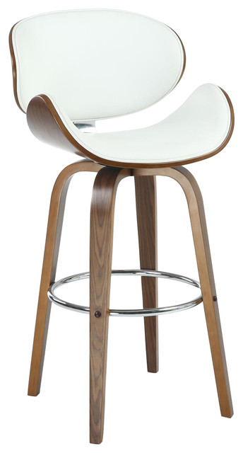 Bachelor Faux Leather Bar Stool, Cream