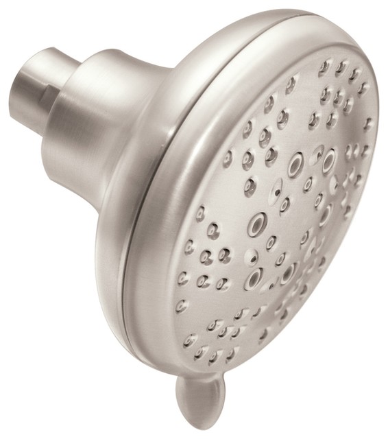 Moen Brushed Nickel 5-Function 4" DIA Spray Head Eco Showerhead CL26500EPBN