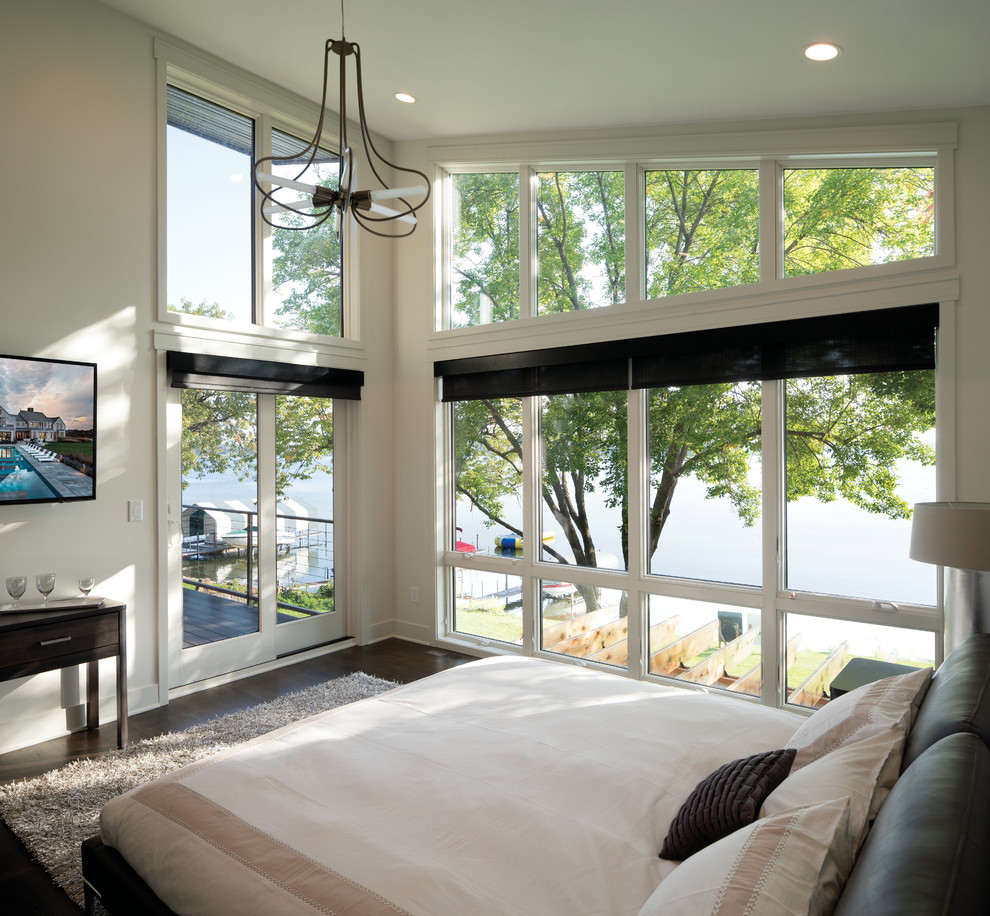 Example of a trendy home design design in Bridgeport