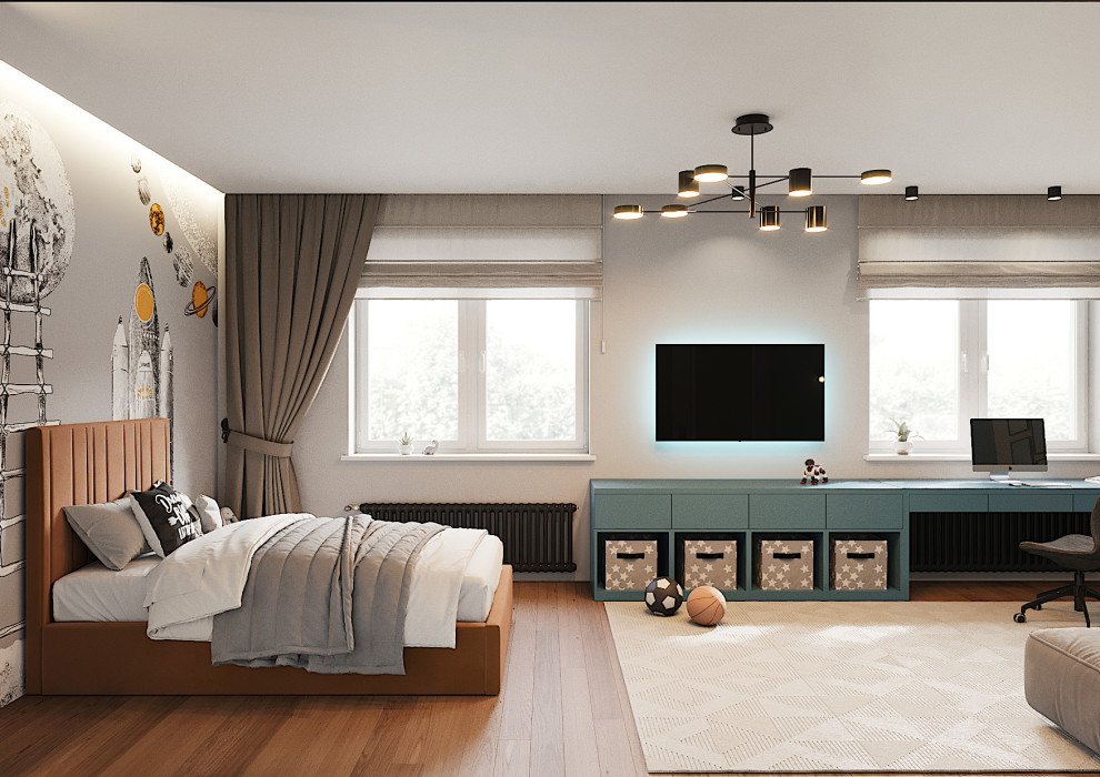 Дом с мансардой в современном стиле