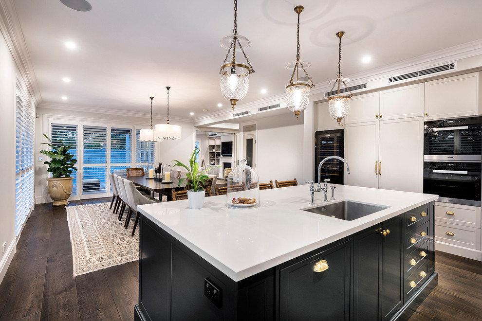 Photo of a beach style kitchen in Perth.