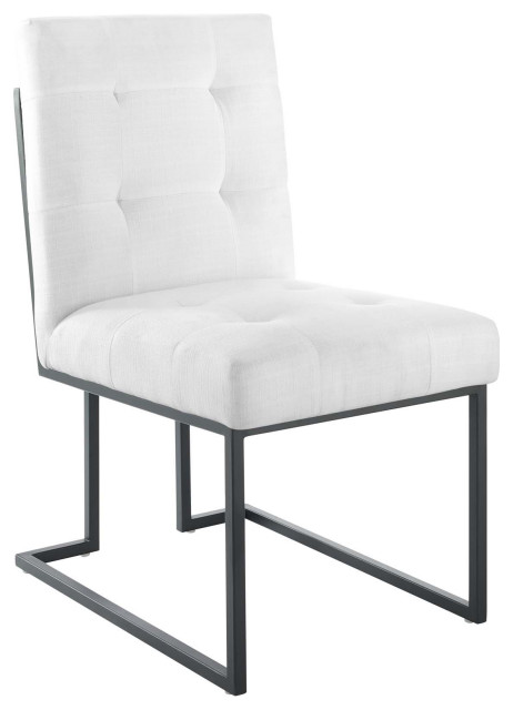 Tufted Dining Chair Industrial Modern, Kane Upholstered Ring Back Dining Chair With Nailhead Trim