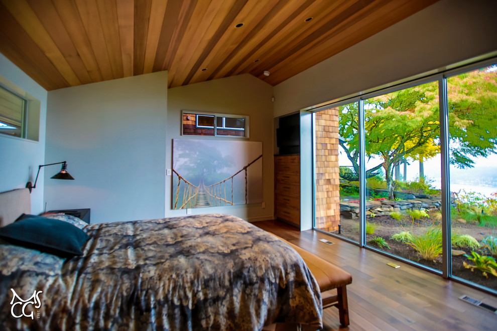 Inspiration for a rustic home design remodel in Seattle