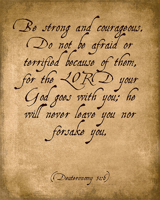 be strong and courageous deuteronomy