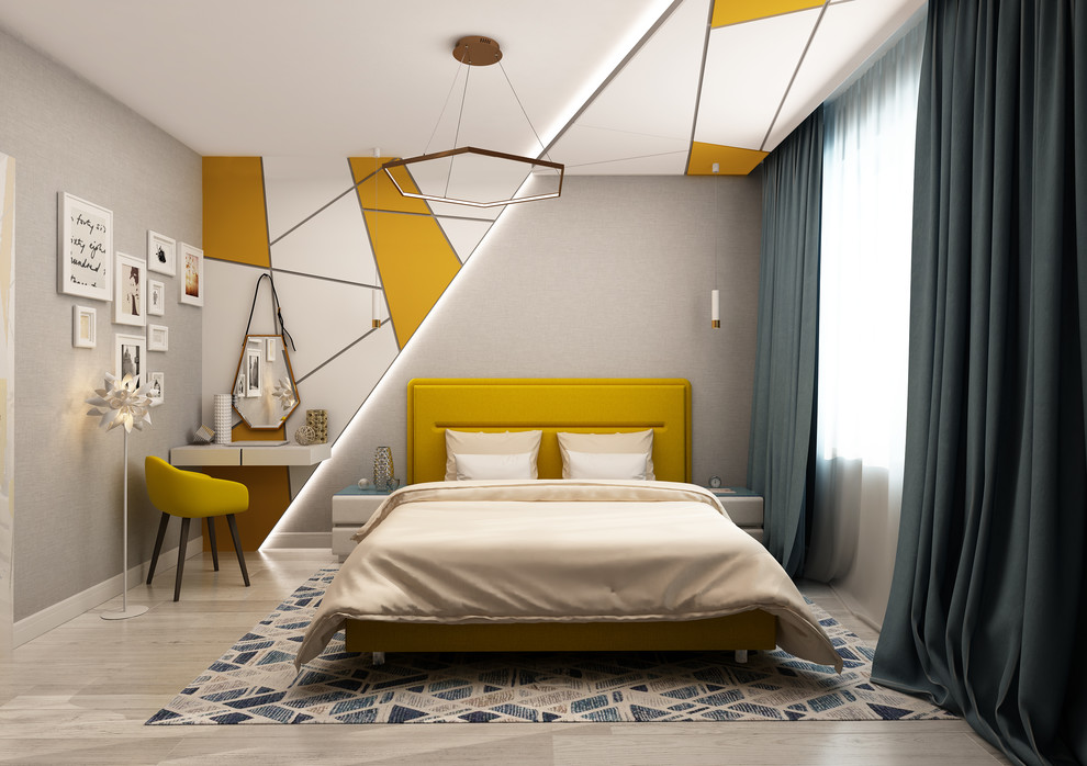 Дизайн в мкр. Хороший, Калуга (двушка, спальня)