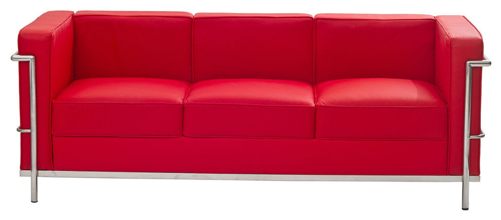 Modern Contemporary Living Room Leather Sofa Black Sofas By Biz Haus Houzz Contemporary Sofas, Petite Leather Sofa