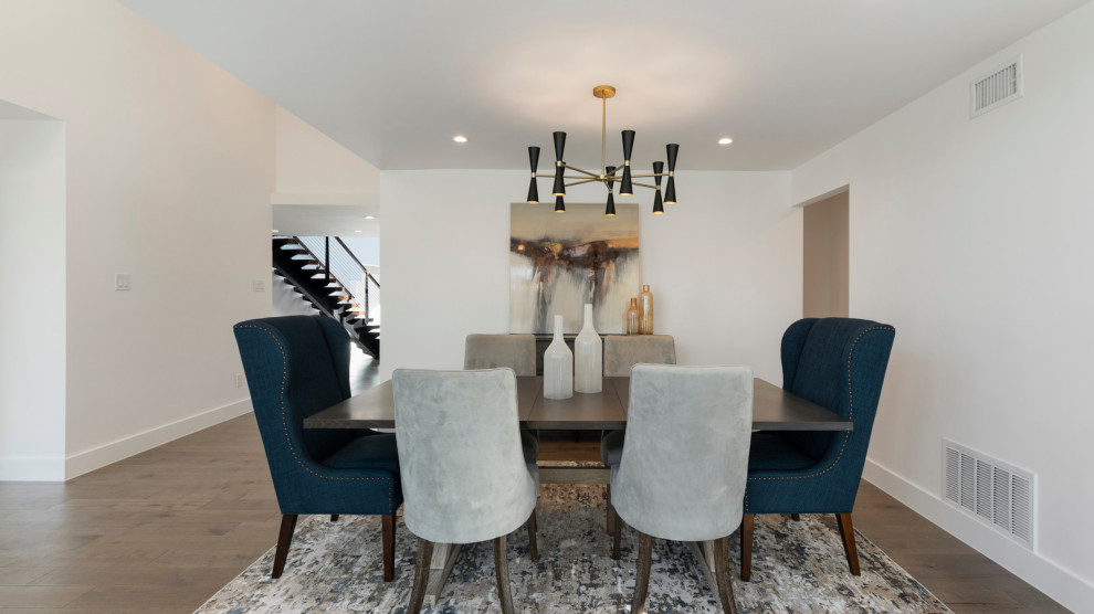 Inspiration for a contemporary dining room remodel in Austin