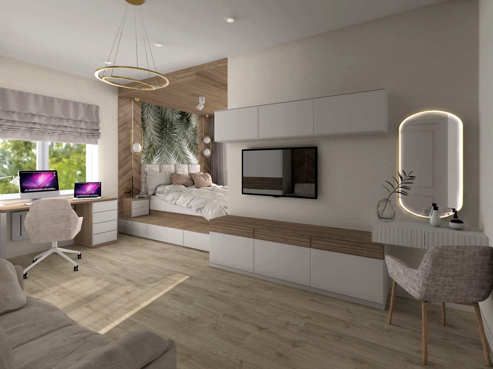 КП Лебединский, пос. Сокол, Жилые комнаты 62 м2 в загородном доме