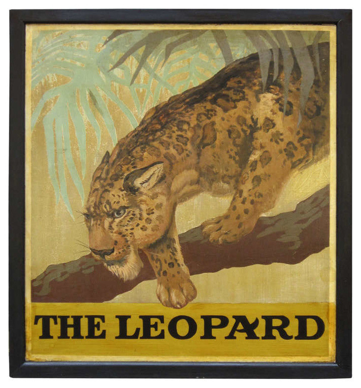 English Pub Sign, 'The Leopard'