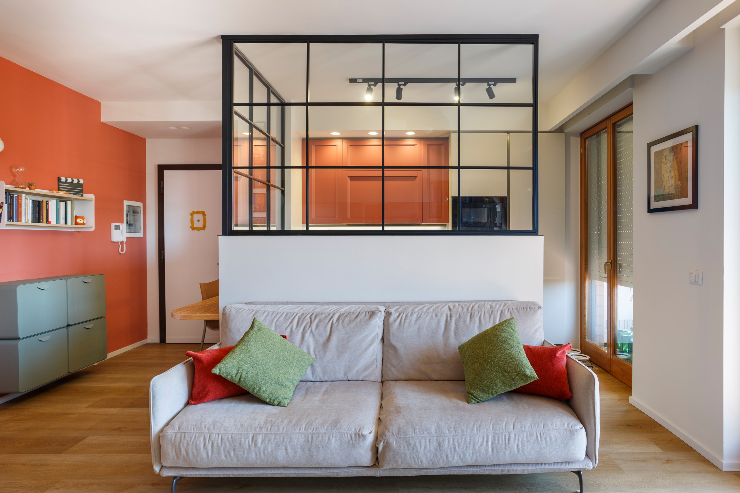 Living room - modern living room idea in Rome