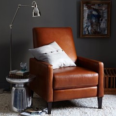 Sedgwick Recliner - Leather | West Elm 