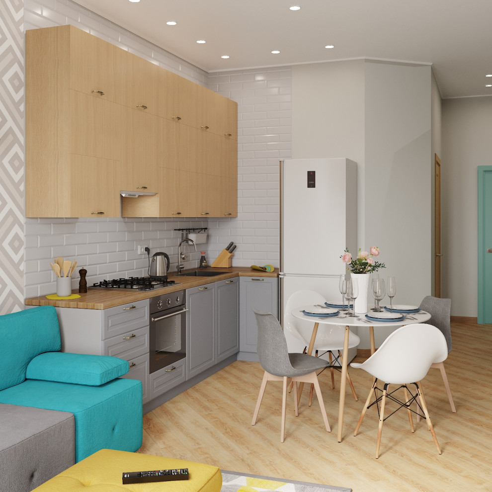 Визуализация кухни-гостиной