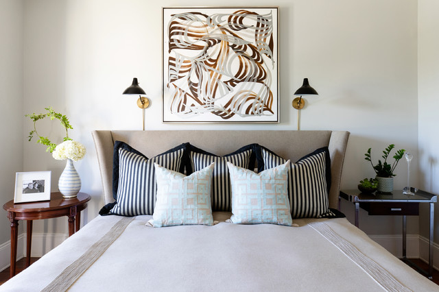 Modern Victorian Transitional Bedroom San Diego By