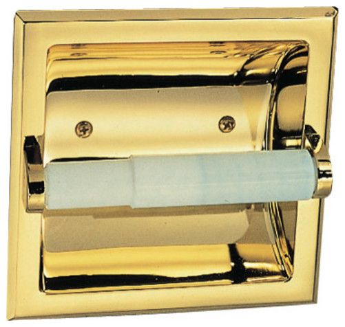 Design House 533372 Polished Brass Toilet Paper Holder - Polished Brass