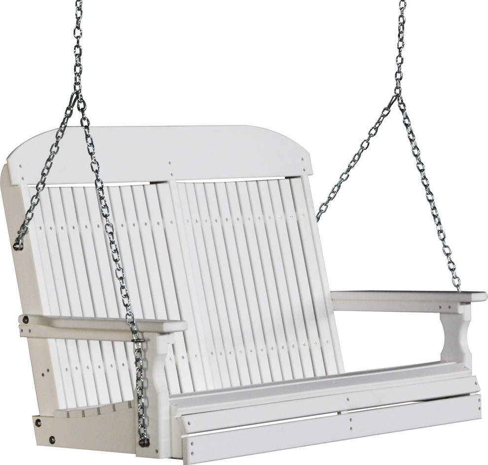 4' High Back Poly Porch Swing Contemporary Porch Swings by Furniture Barn USA Houzz