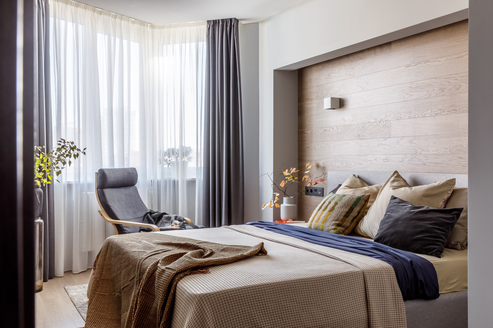 Квартира с цветными акцентами