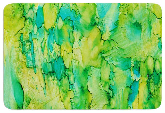Rosie Brown "Going Green" Emerald Memory Foam Bath Mat, 17"x24"