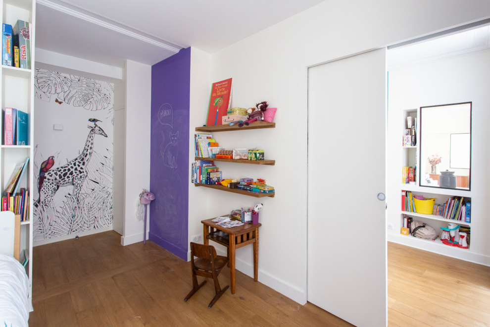Großes Modernes Mädchenzimmer mit Schlafplatz in Paris