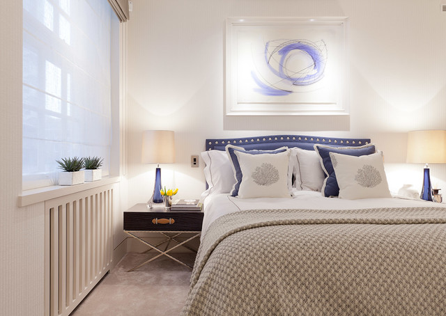 Lowndes Square, Knightsbridge modern-schlafzimmer